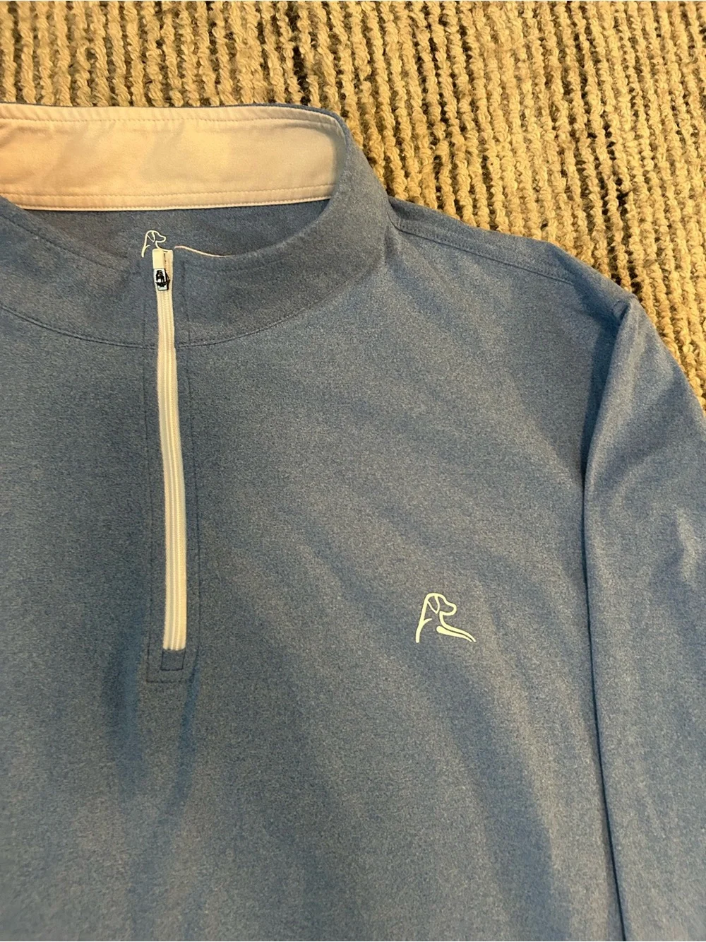 Rhoback Light Blue Quarter-Zip Performance Pullover Sweater Mens XXXL 3X